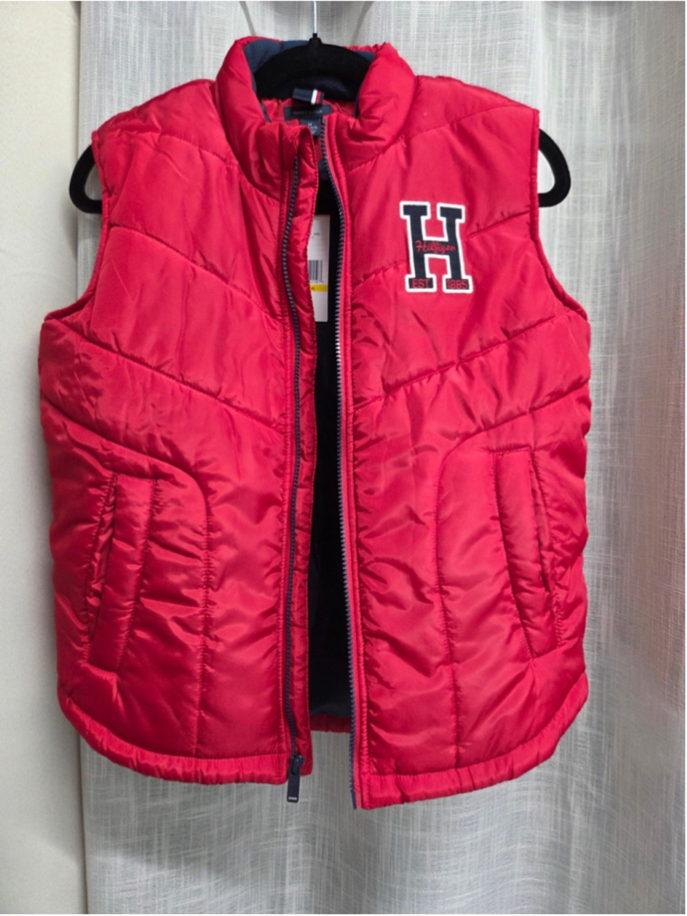 NWT Tommy Hilfiger Boys Puffer Vest Sporty Preppy Americana Size L